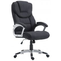 Chaise De Bureau Texas V2 En Tissu Noir - Ovegna