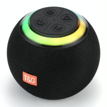 Enceinte Bluetooth Portable Extérieure Avec Lumière Led Ambiance Rouge Puissante Noir Yonis - Yonis