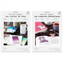 2 Coffrets Diy Papier - 8 Marque-pages Enfant - French Kits