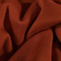 Tissu Molleton Sweat Uni Brique - Craftine