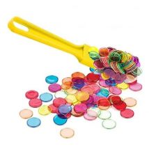 Baton Magnetique Jaune + 100 Pions De Loto - Ramasse Jetons - Kit Accessoires Bingo - Kim'Play