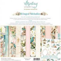 12 Papiers Scrapbooking 30,5 X 30,5 Cm Mintay By Karola Winged Melodies - MINTAY