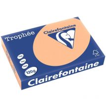 Ramette De Papier - A4 - Abricot - 120g - Impression - 250 Feuilles - Clairefontaine Trophée