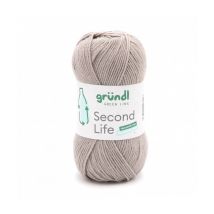 Fil À Tricoter Durable Second Life - 100gr - Grundl - Certifié Oeko-tex Marron (11) - Gründl
