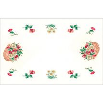 Napperon Rectangulaire 50x140 Cm 100% Coton Blanc - LUC