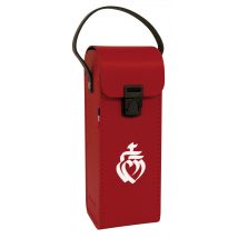 Sacoche Rigide Rouge Avec Cœur Vendéen Pour 3 Boules De Pétanque + Cochonnet - Maroquinor - Cadetel
