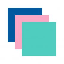 3 Vinyles Permanents 91 X 33 Cm - Menthe, Rose Clair, Bleu - Cricut
