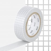 Masking Tape Mt Quadrillage Argent - MT Masking Tape