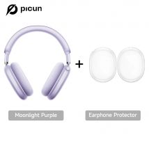 Picun F8 Pro Anc – Casque Sans Fil Audio Spatial 3d & Anc -52 Db - Purple + Coque - Soundswealth