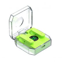 Ecouteurs Bluetooth Blancs Qualité Hifi Affichage Digital Contrôle Tactile Vert Yonis - Yonis