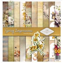 10 Papiers Assorties Scrapbooking 30.5 X 30.5 Cm Itd Collection Spring Impressions - ITD Collection