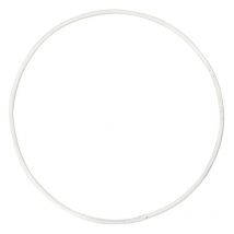 10 Cercles En Métal Blanc - Ø 10 Cm - Creotime