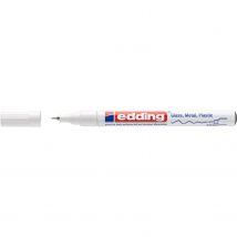 Lot De 10 Marqueurs Peinture Brillante 780 Blanc Pointe Fine 0,8 Mm Edding - Edding