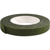 Ruban Adhésif Floral, L : 12 Mm, Vert Foncé, 27 M/ 1 Rouleau - CC Hobby