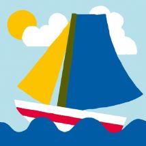 Kit Canevas Soudan Bateau 25x25cm - LUC