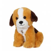 Peluche - Chien Mimi Dogs Sonore Marron Clair Et Marron Foncé - 18 Cm - Gipsy Toys