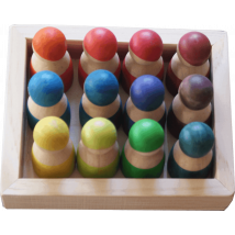 12 Figurines Arc-en-ciel Montessori