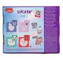 Gommettes Numérotées - Créez Des Portraits D'Animaux En Origami - Maped