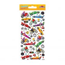 Autocollants Réutilisables - Relief 3d - Voitures Et Motos - Global Gift