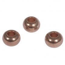 Perle En Métal, 6mm Ø, Or Rose, Trou 2mm Ø, 6 Pces - Rayher