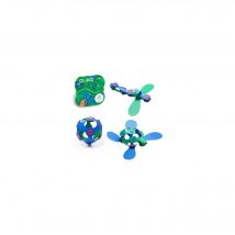 Itsy Pack (vert/bleu) Clixo - Jeu De Construction Magnétique, Flexible, Durable Et Imaginatif –18 Pièces - Dès 4 Ans - CLIXO