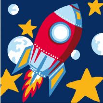 Kit Canevas Soudan Direction Lune 25x25 Cm - LUC