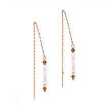 Boucles D'Oreilles Pendantes Lumia En Pierres De Lune - SLOYA