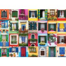 Puzzle 1000 Pièces - Mediterranean Windows - Eurographics