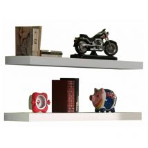 Robin 2 Etageres Bois Laqué Blanc - Vipack