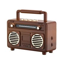 Enceinte Bluetooth Rétro Rosewood Usb Radio Fm Sans Fil Portable Yonis - Yonis