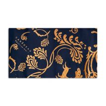 Carédeau Papier Cadeau Réutilisable (taillem) 55x55 Cm Bleu Nuit