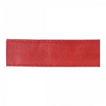Disquette 15m Sangle Simili Cuir Rouge - My mercerie