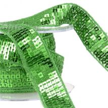 Bobine Galon Paillettes 14,5m Vert Foncé - MyMercerie