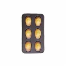 Plaque 6 Madeleines Gourmandes - Antiadhérent - 395 X 200 Mm - Gobel