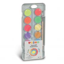 Palette D'Aquarelle Métallique Et Fluo 12 Couleurs - Primo