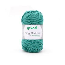 Pelote De Coton À Tricoter King Cotton - Grundl 35 Vert - Gründl