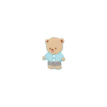 Boutons Ourson Blanc 15mm X 3 - Union Knopf Bleu Clair - PrymUnionKnopf