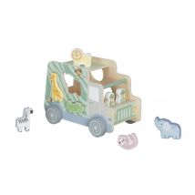 Voiture En Bois Avec Animaux 2 En 1 - EliNeli