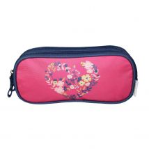 Trousse Scolaire 2 Compartiments Phileas Rose - Bagtrotter - Bagtrotter