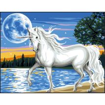 Canevas Antique La Licorne Mimo Verdé 50x65cm - LUC