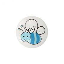 Lot De 6 Boutons Culot Abeille 15mm (bleu) - My mercerie
