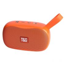 Enceinte Bluetooth Portable Style Tissé Avec Subwoofer Aux Tf Usb Fm Orange Yonis - Yonis