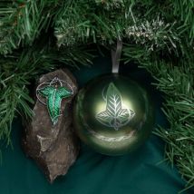 Le Seigneur Des Anneaux - Décoration Sapin Avec Broche Lorien Leaf - Cinereplicas