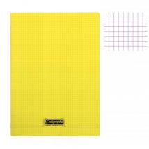 Cahier - A4 (21x29,7cm) - Petits Carreaux - 96 Pages - Polypro - Jaune - Clairefontaine