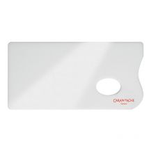 Palette Aquarelle Plexiglas Blanc - 26 X 13 Cm - Caran D'Ache