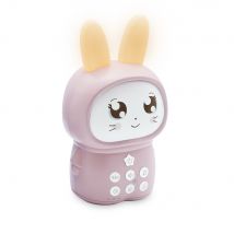 Veilleuse Lapin Pompon Avec Bruits Blancs - Rose - Mooov