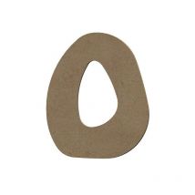 Lettre Majuscule O En Bois Mdf À Décorer - 15 Cm - Gomille
