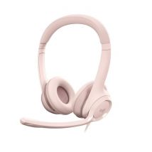 Casque - Filaire - H390 - Stéréo, Microphone Intégré, Antibruit - Rose - Logitech