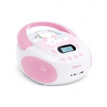Lecteur Cd Mp3 Unicorn Enfant Avec Port Usb - Mooov