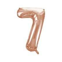 Ballon Géant Chiffre 7 Rose Gold (86 Cm) - Annikids